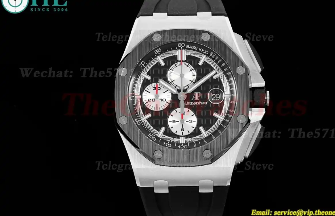 Royal Oak Offshore 26400IO 44mm SS RU Black White JJF A3126