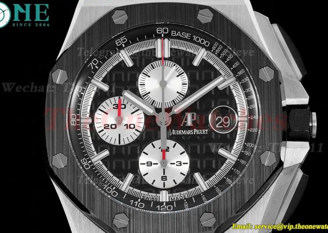 Royal Oak Offshore 26400IO 44mm SS RU Black White JJF A3126