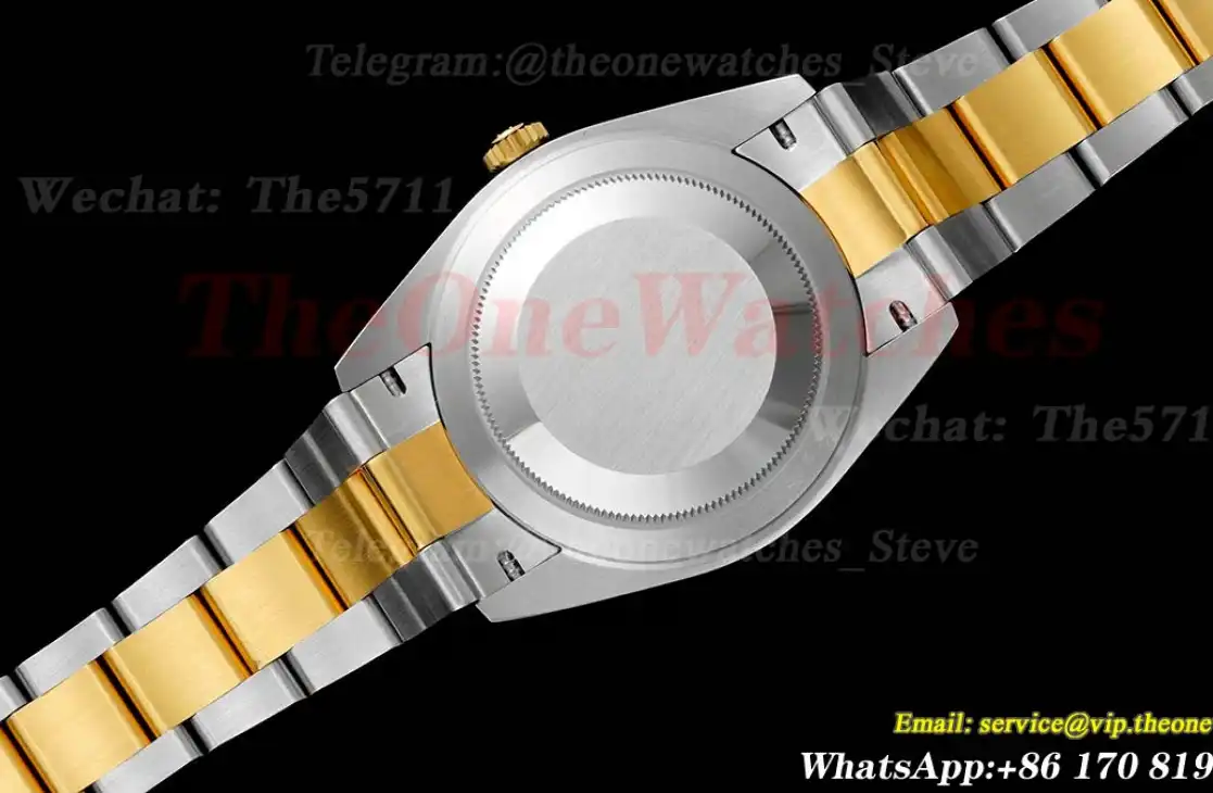 Datejust 126303 41mm Oyster 904L SS YG White Stk King VR3235