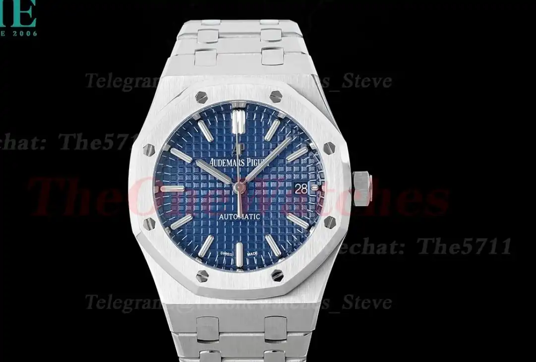 Royal Oak 15450 SS SS Blue Stk ZF SA3120 Super Clone