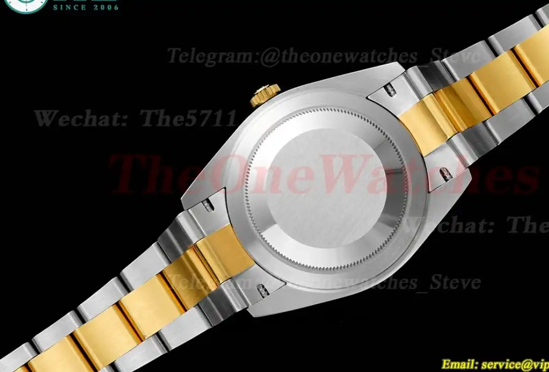 Datejust 126303 41mm Oyster 904L SS YG Black Stk King VR3235