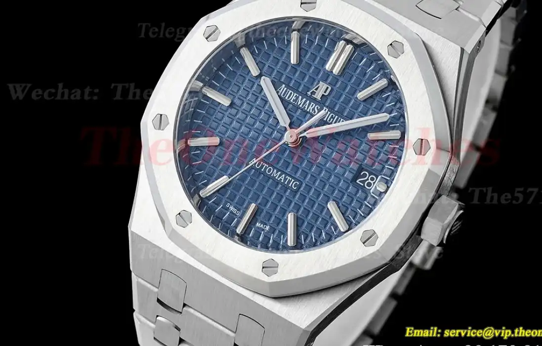 Royal Oak 15450 SS SS Blue Stk ZF SA3120 Super Clone