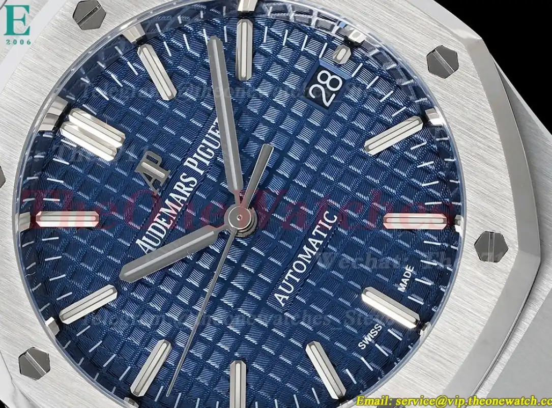 Royal Oak 15450 SS SS Blue Stk ZF SA3120 Super Clone