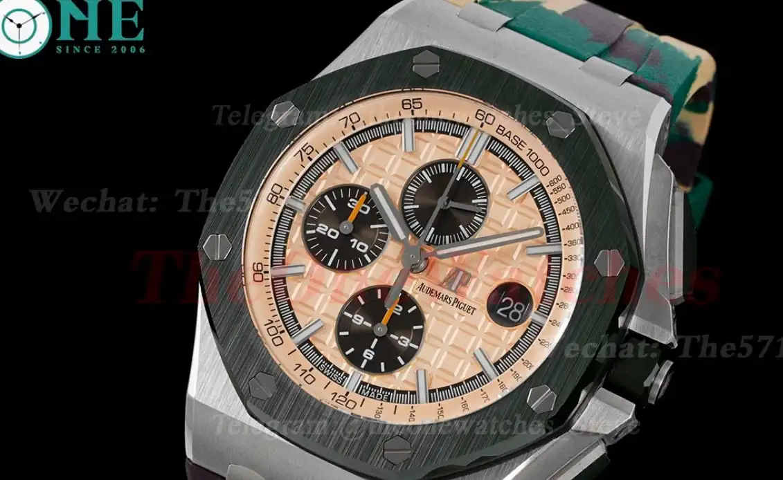 Royal Oak Offshore 26400 44mm SS RU Cream Brown JJF A3126