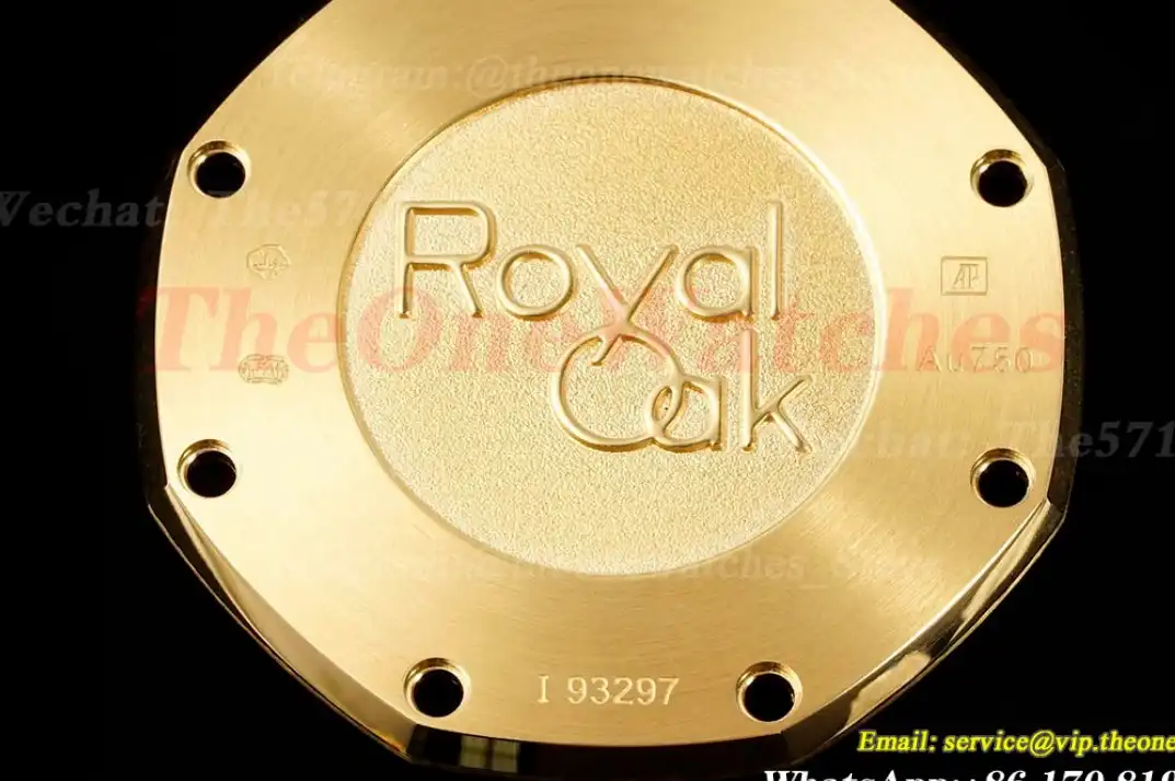 Royal Oak Ladies 67651 33mm Dia YG YG Blue ZF Swiss Qtz