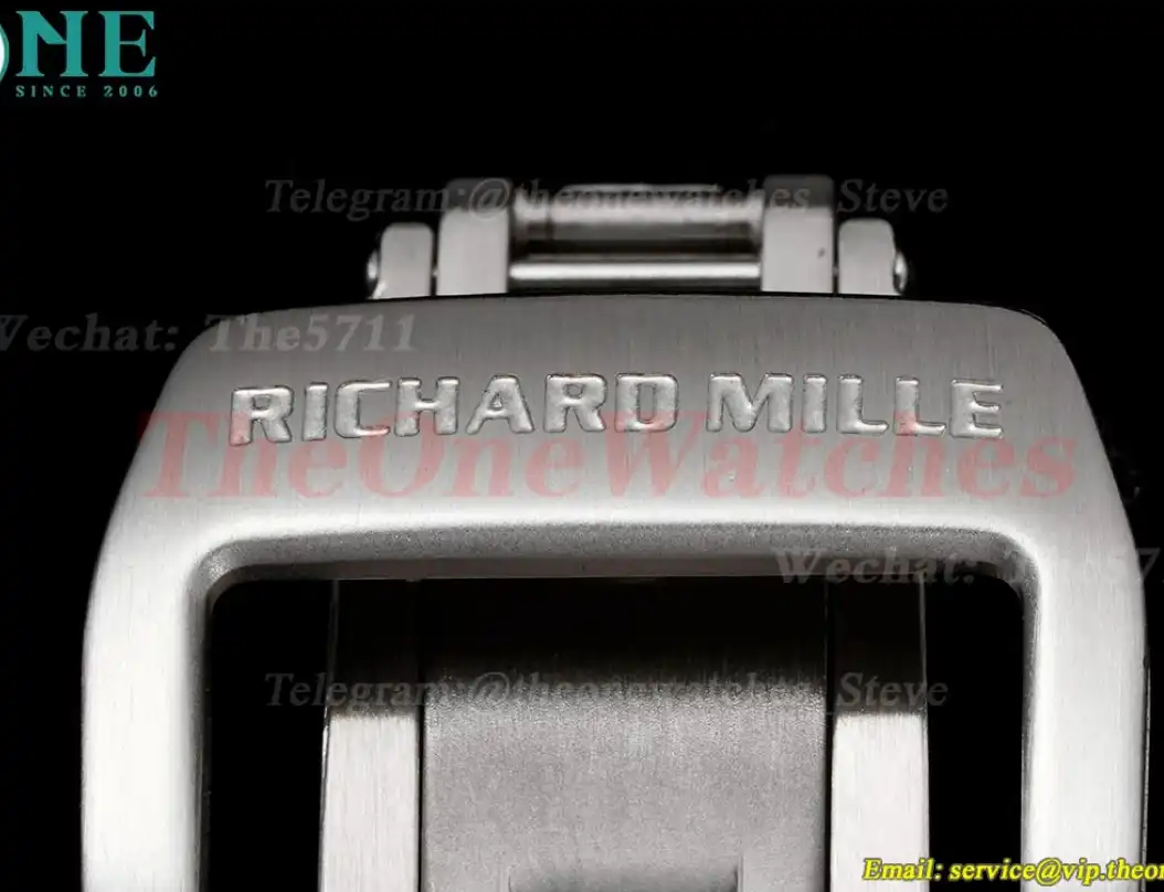 RM35-01 Transparent Skeleton Dial on White Rubber strap RMSF Clone RMUL2