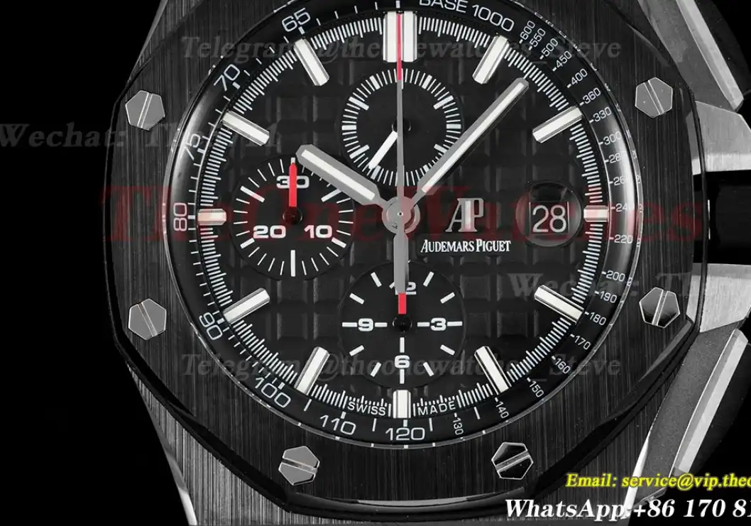 Royal Oak Offshore 26402 44mm Ceramic RU Black Black JJF A3126