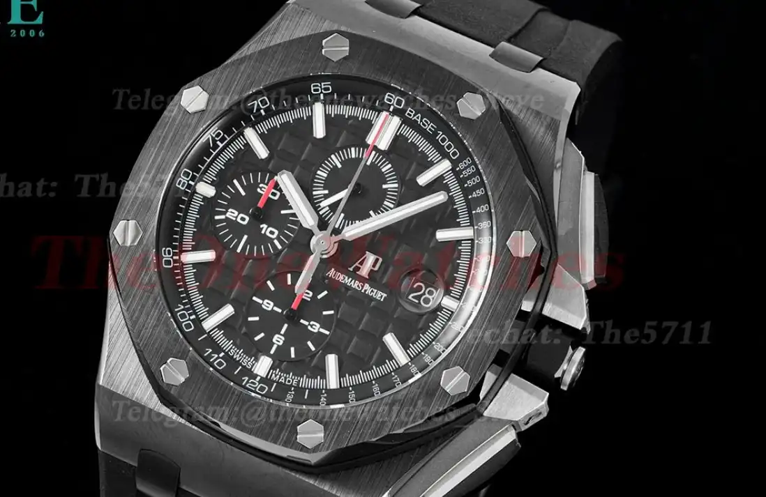 Royal Oak Offshore 26402 44mm Ceramic RU Black Black JJF A3126