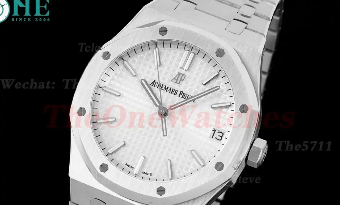 Royal Oak 41mm 15500 SS SS White Stk IPF A4302 Super Clone