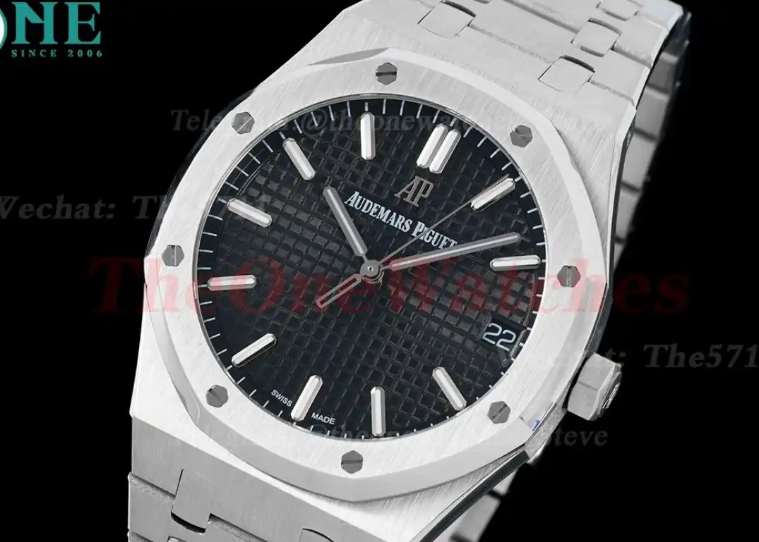 Royal Oak 41mm 15500 SS SS Black Stk IPF A4302 Super Clone