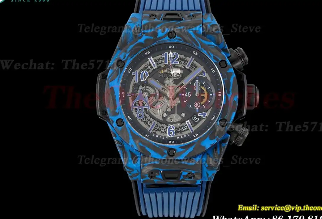 Big Bang Unico 45mm Blue Carbon RU Skeleton Num TWF A1220