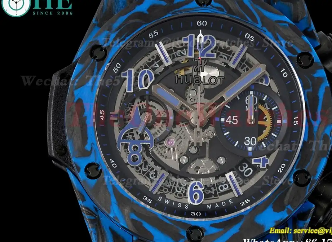 Big Bang Unico 45mm Blue Carbon RU Skeleton Num TWF A1220