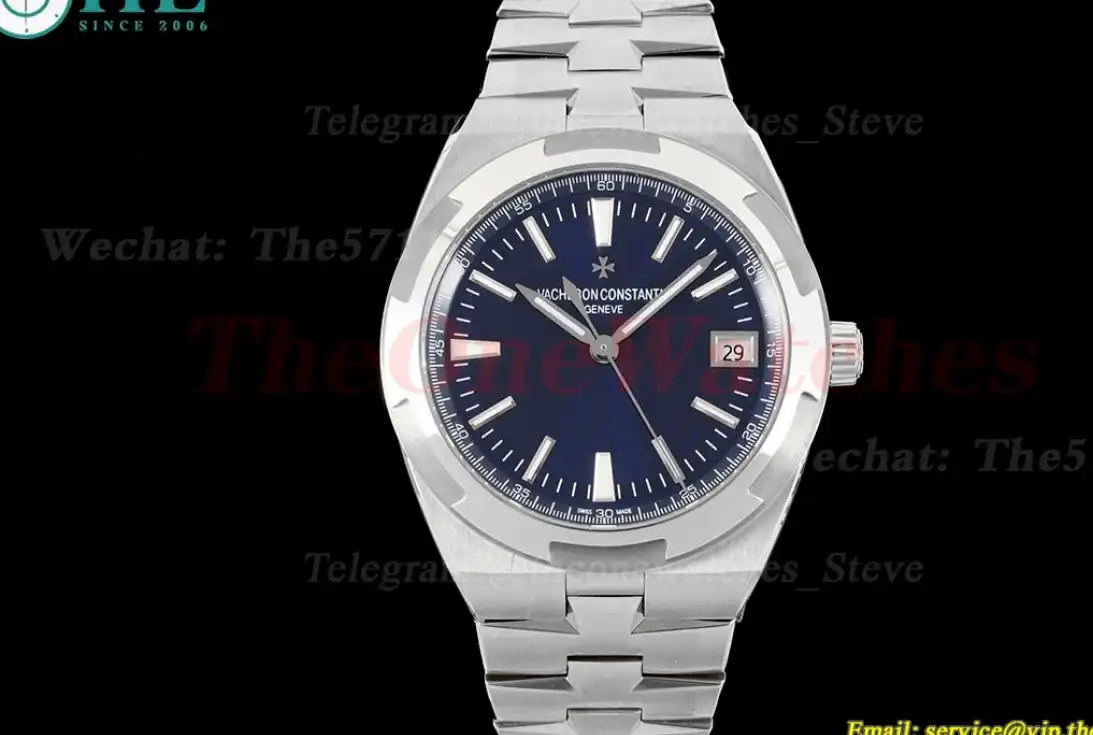 Overseas 4500V 41mm SS SS Blue Dial 8F A5100