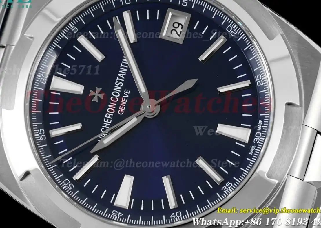 Overseas 4500V 41mm SS SS Blue Dial 8F A5100