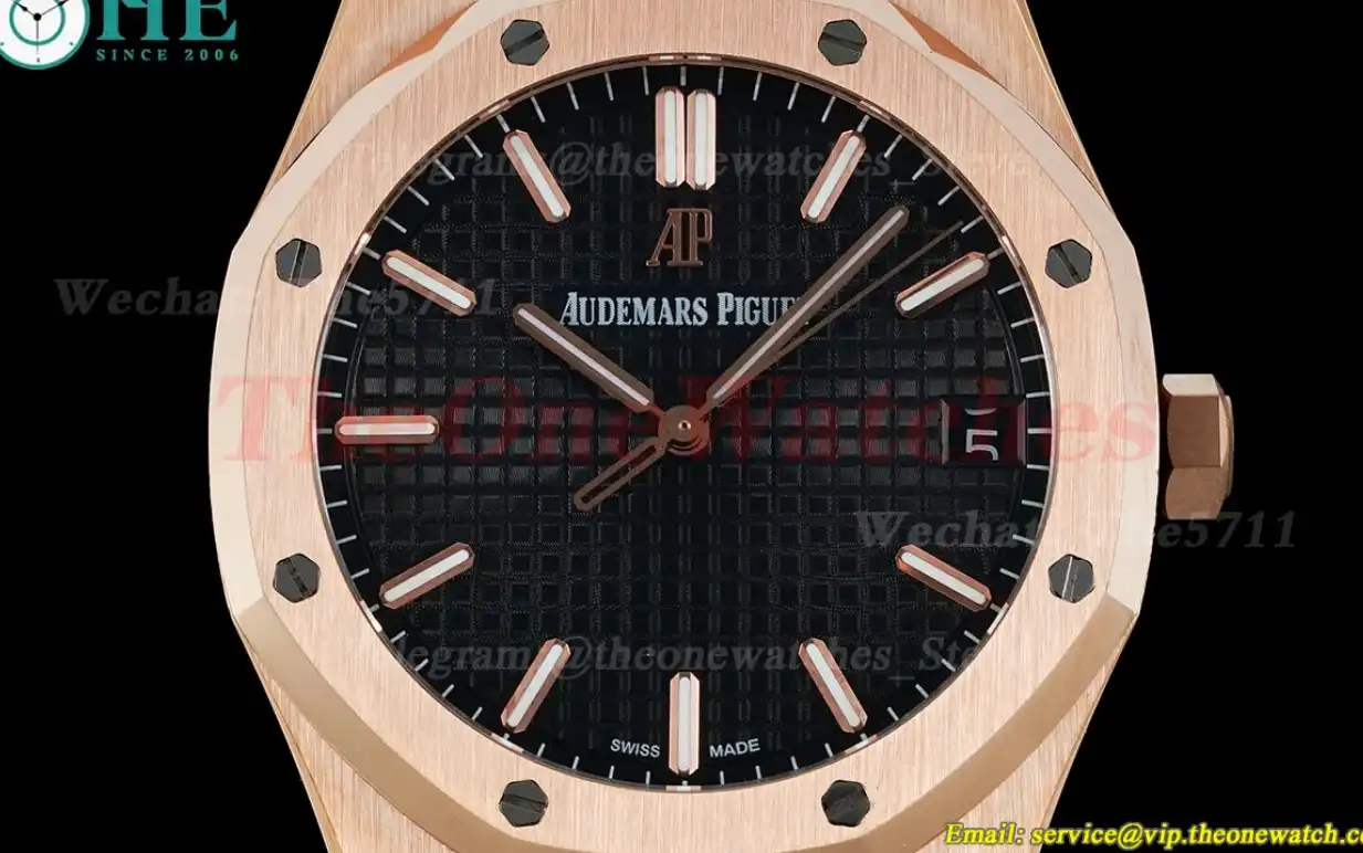 Royal Oak 41mm 15500 RG LE Black Stk IPF A4302 Super Clone