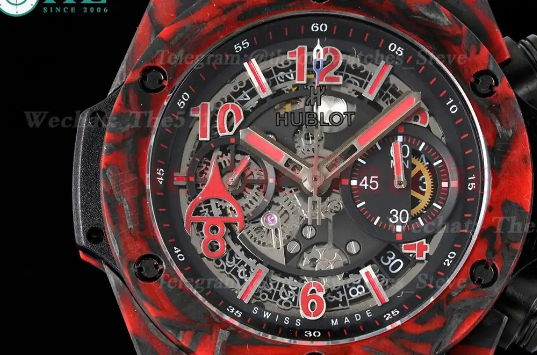 Big Bang Unico 45mm Red Carbon RU Skeleton Num TWF A1220