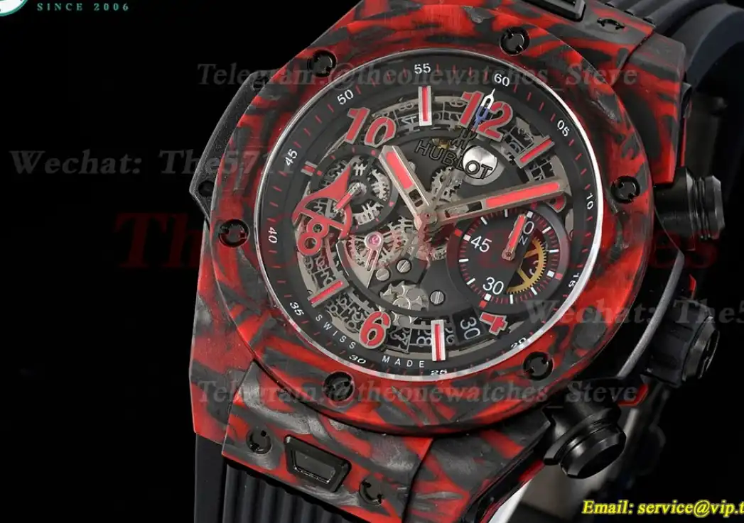 Big Bang Unico 45mm Red Carbon RU Skeleton Num TWF A1220