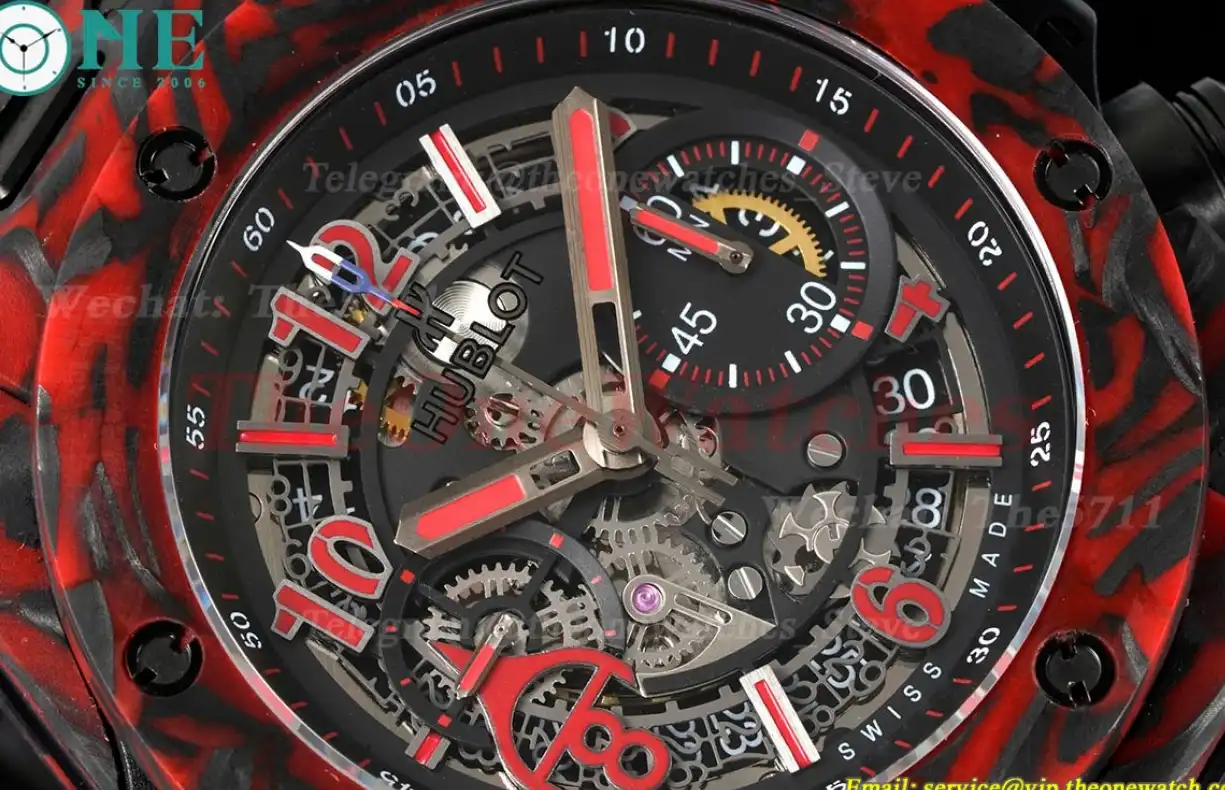 Big Bang Unico 45mm Red Carbon RU Skeleton Num TWF A1220