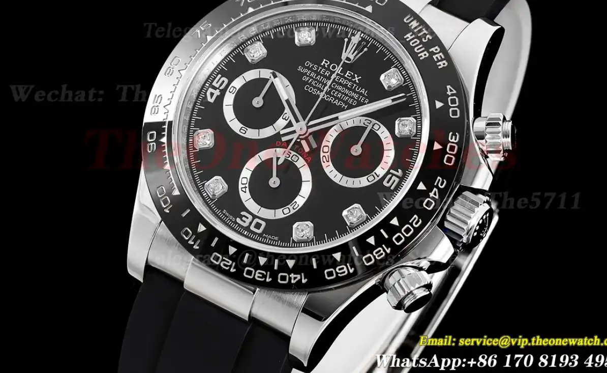 Daytona 116519 40mm SS RU Black Dia KING SA4130