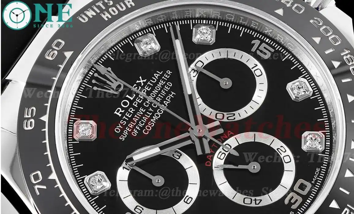 Daytona 116519 40mm SS RU Black Dia KING SA4130