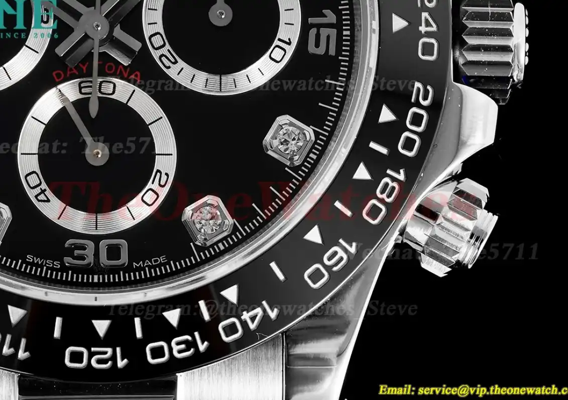 Daytona 116519 40mm SS RU Black Dia KING SA4130