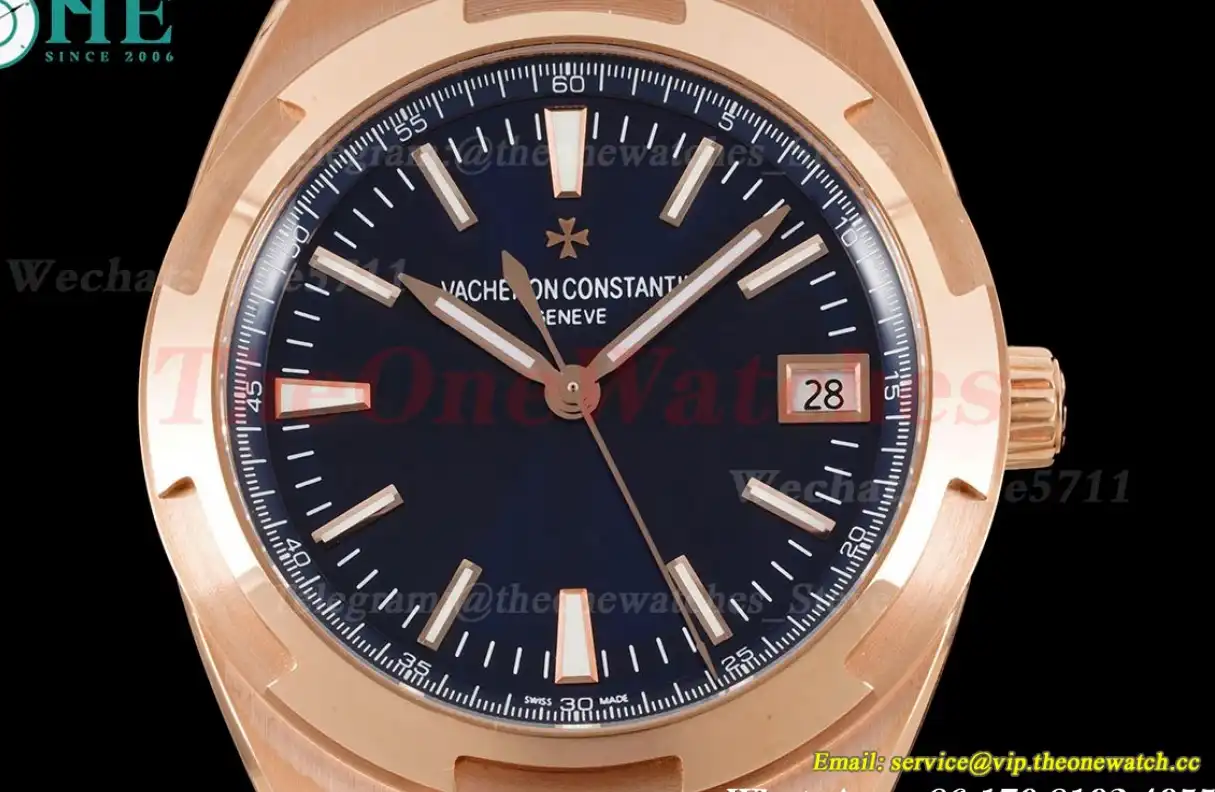 Overseas 4500V 41mm RG RG Blue Dial 8F A5100