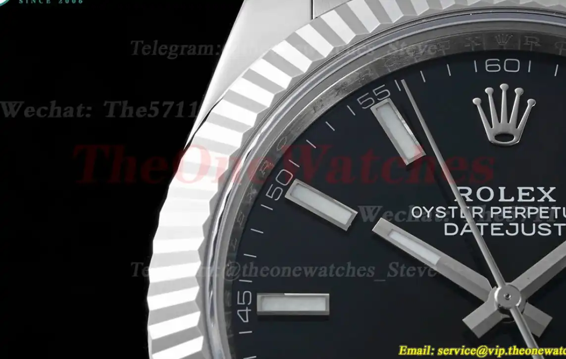 Datejust 126334 41mm Oyster 904L SS SS Black Stk King VR3235