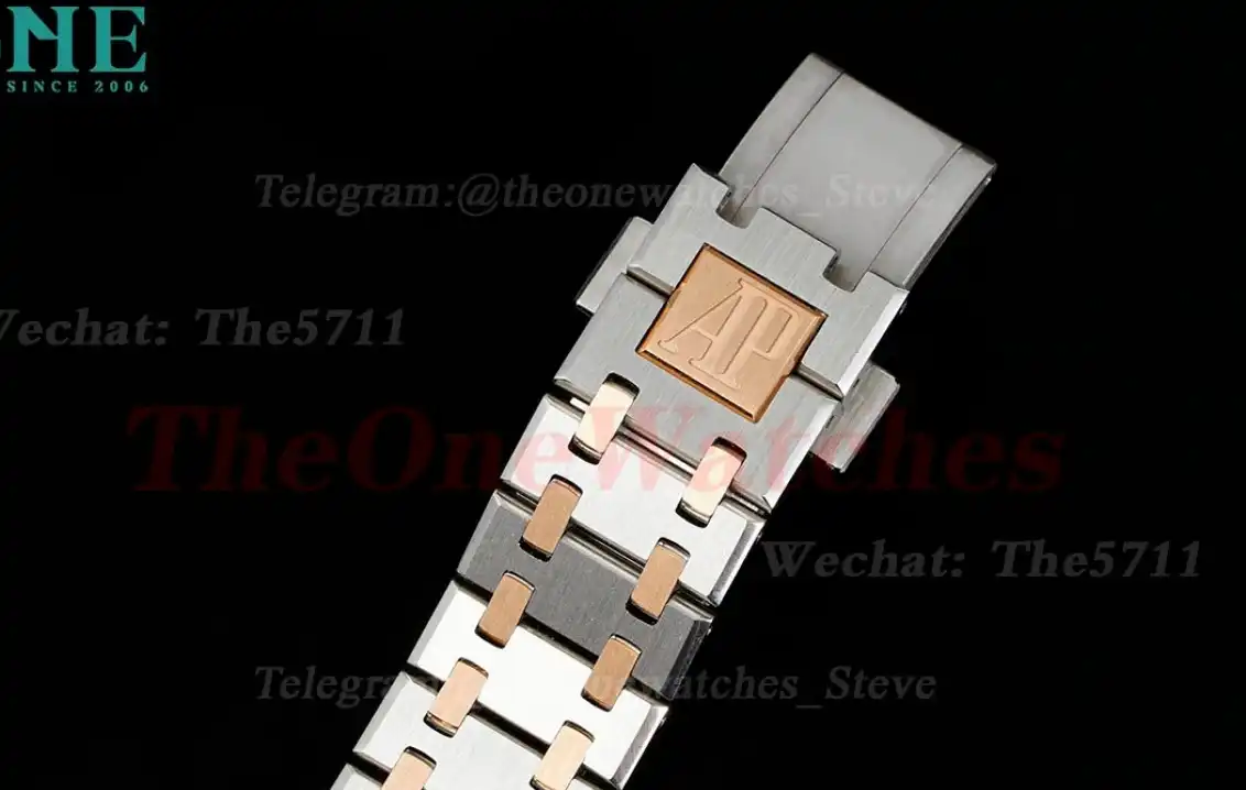 Royal Oak Ladies 33mm 67651 Dia RG SS White ZF Swiss Qtz