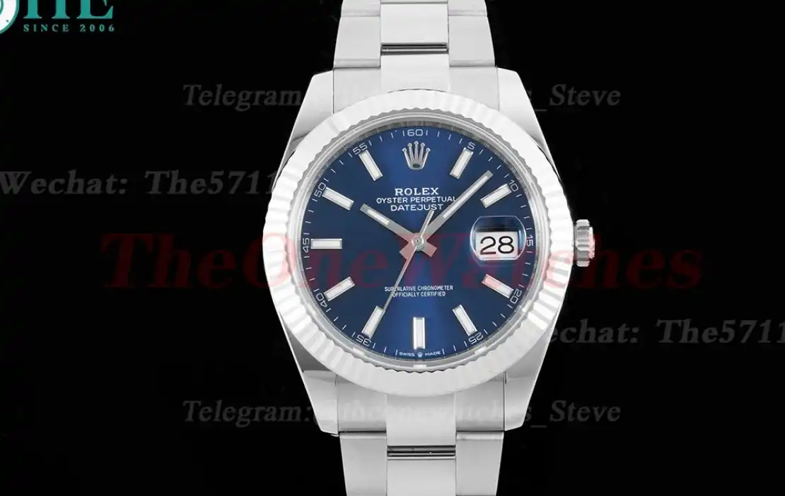 Datejust 126334 41mm Oyster 904L SS SS Blue Stk King VR3235