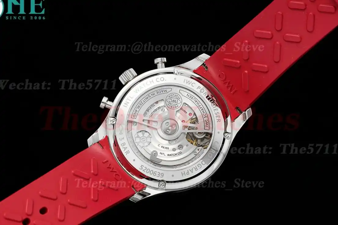 Portuguese Chrono 41mm SS RU Red Num Z+F A69355