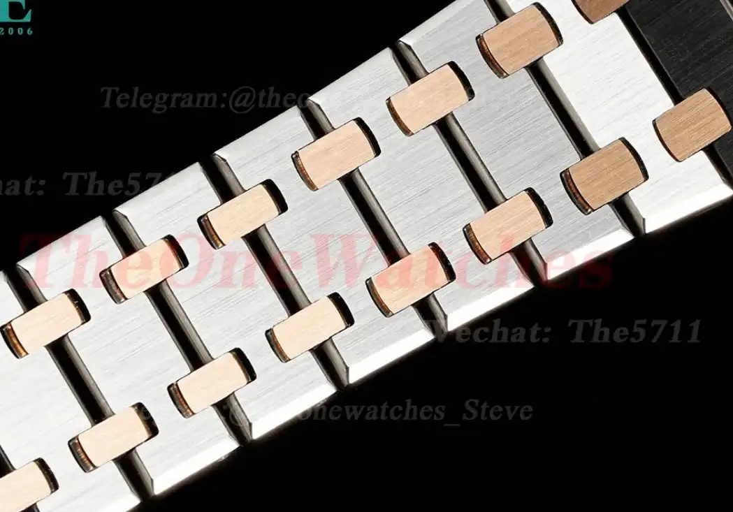 Royal Oak Ladies 67650 33mm RG SS White ZF Swiss Qtz