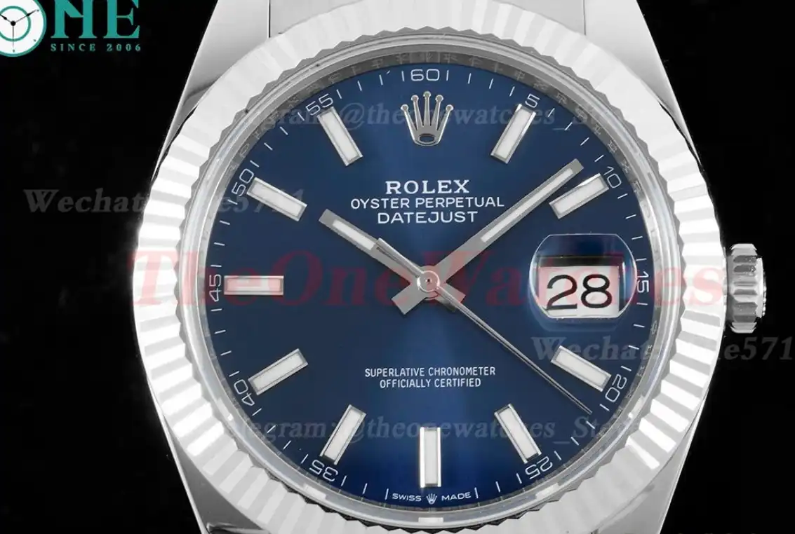 Datejust 126334 41mm Oyster 904L SS SS Blue Stk King VR3235