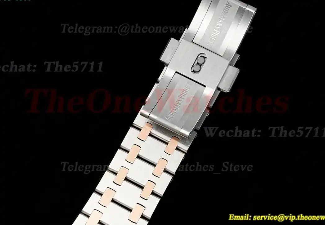 Royal Oak Ladies 33mm 67651 Dia RG SS White ZF Swiss Qtz