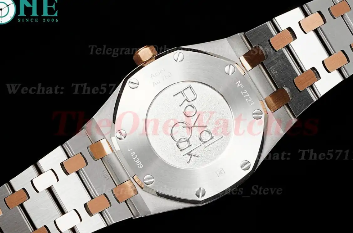 Royal Oak Ladies 33mm 67651 Dia RG SS White ZF Swiss Qtz