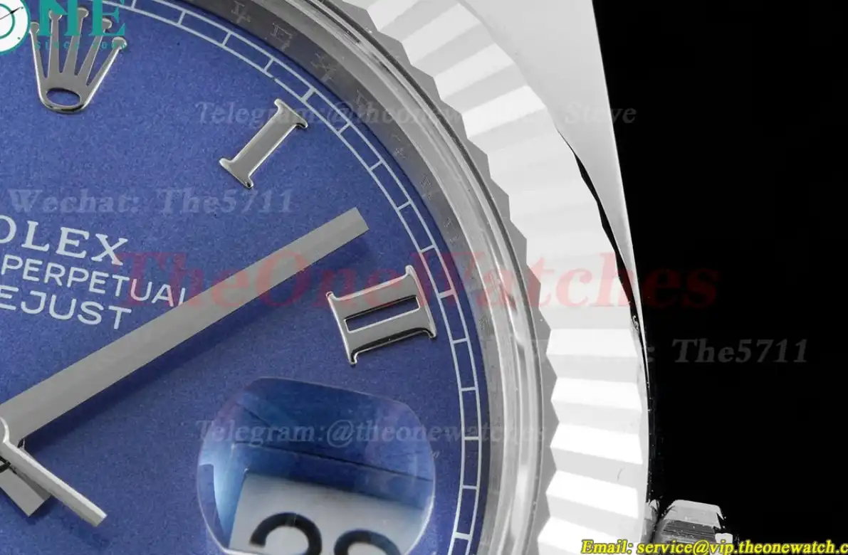 Datejust 126334 41mm Oyster Fluted 904L SS SS Blue Rmn King VR3235