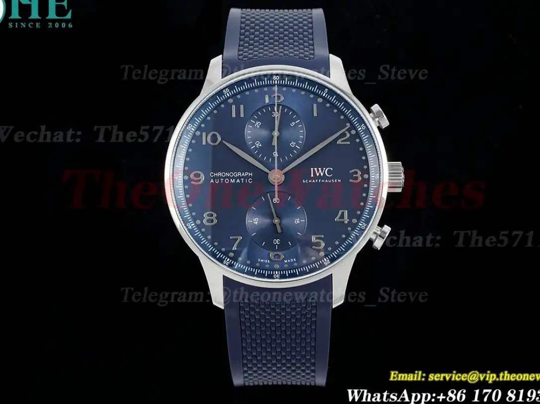 Portuguese Chrono 41mm SS RU Blue Dial Z+F A69355