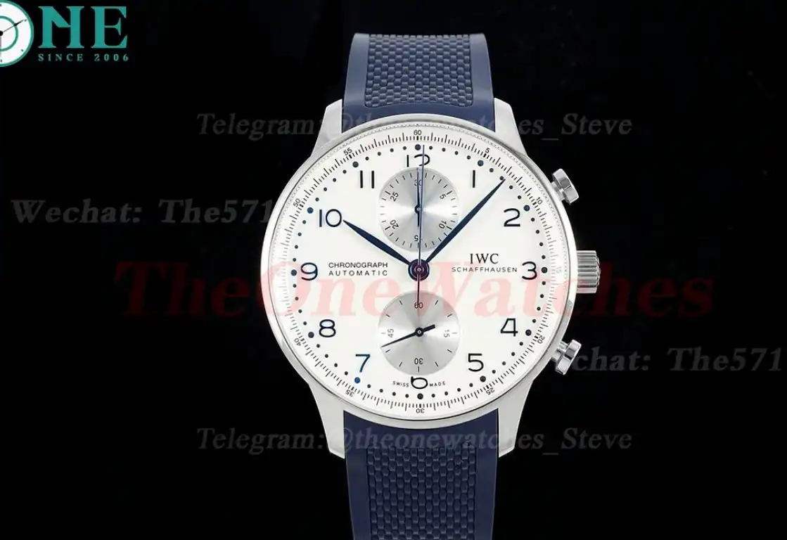 Portuguese Chrono 41mm SS RU White Dial Z+F A69355