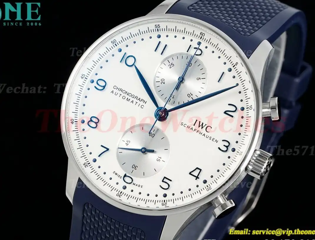 Portuguese Chrono 41mm SS RU White Dial Z+F A69355