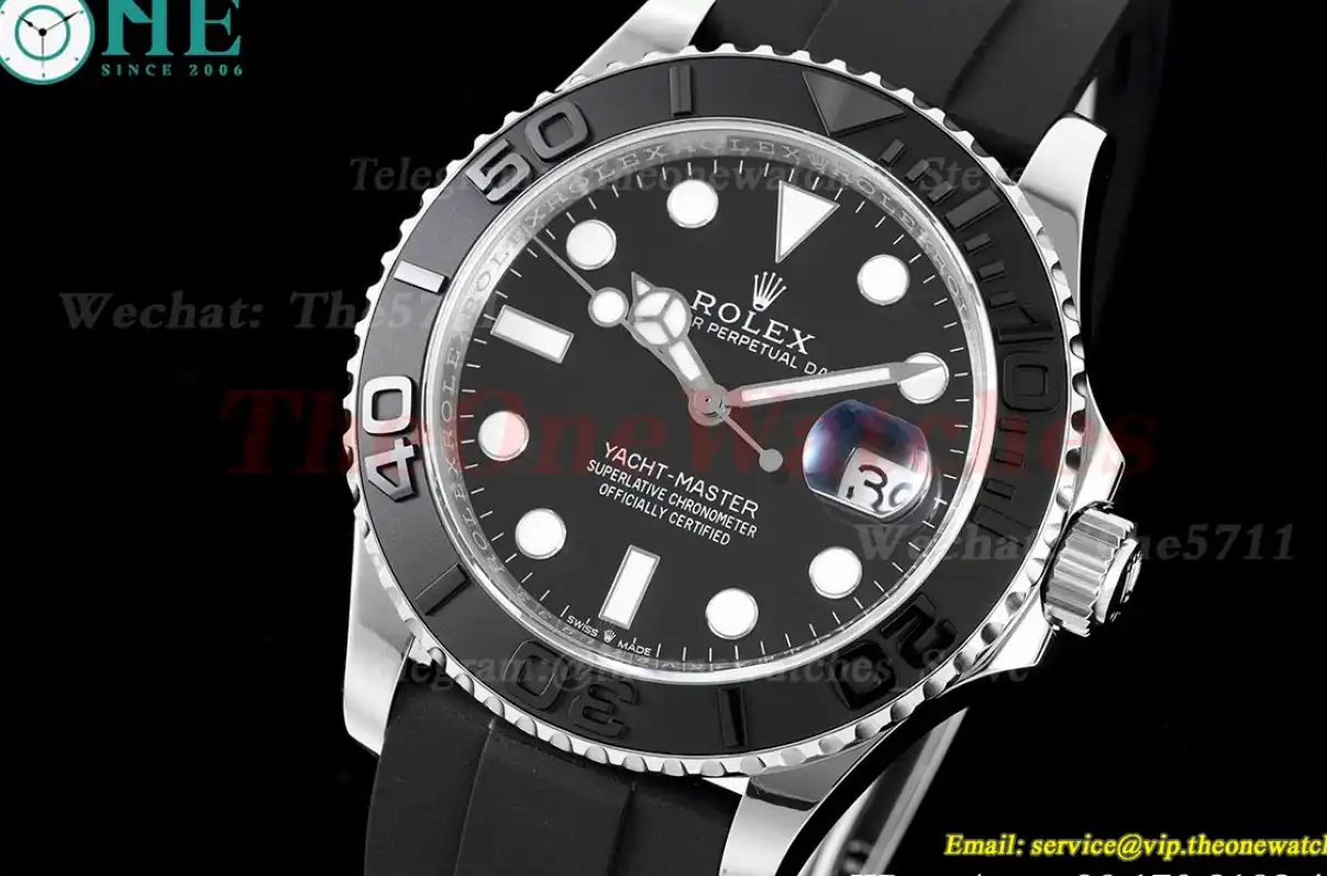 YachtMaster 226659 42mm 904L SS RU Blk JVSF VR3235