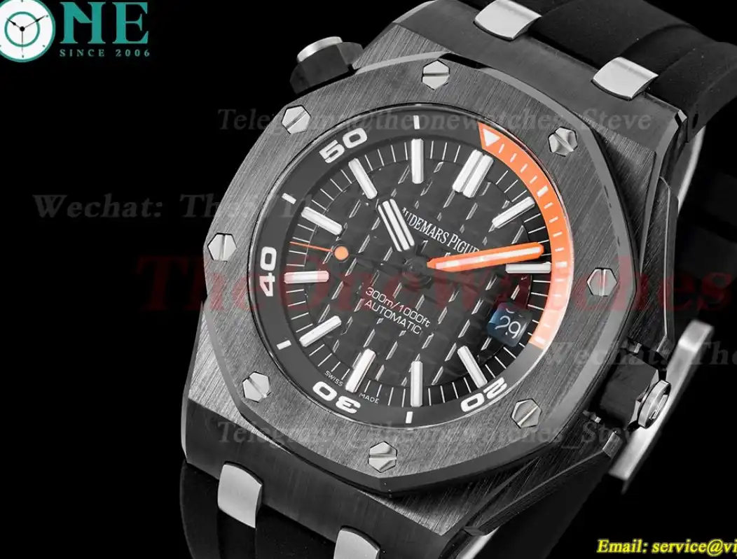 Royal Oak Diver 15707 CER RU Black APSF SA3120 Super Clone