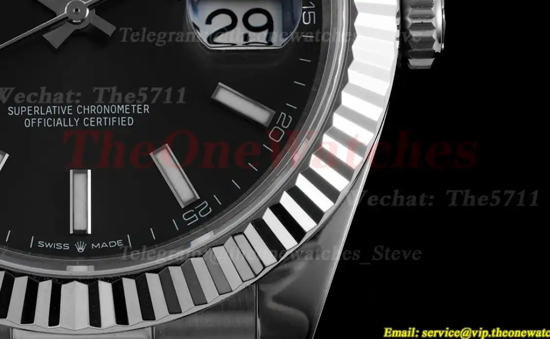 Datejust 126334 41mm Oyster 904L SS SS Grey Stk King VR3235