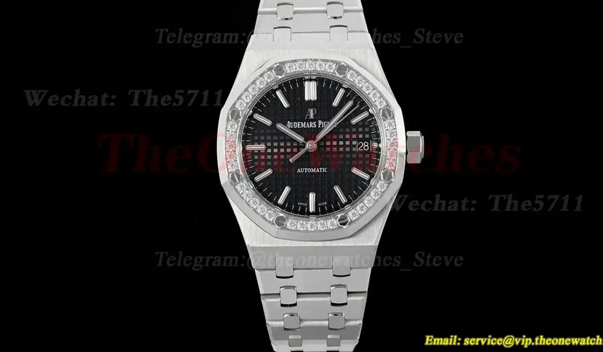 Royal Oak 15450 37mm Dia SS SS Black Dial APSF SA3120 Super Clone