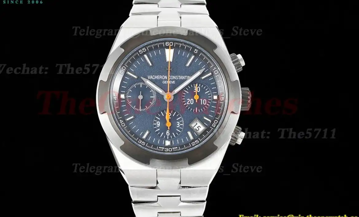 Overseas 5510V Chronograph SS SS Blue 8F  V2 A7750