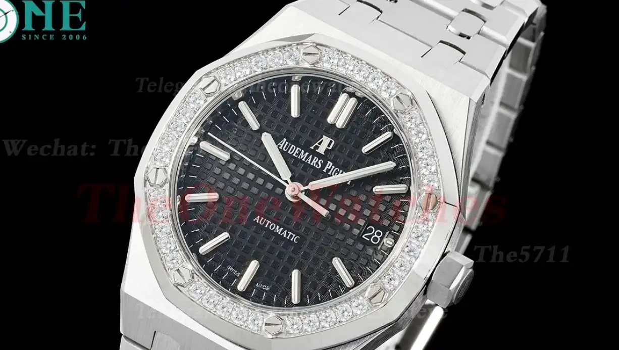 Royal Oak 15450 37mm Dia SS SS Black Dial APSF SA3120 Super Clone