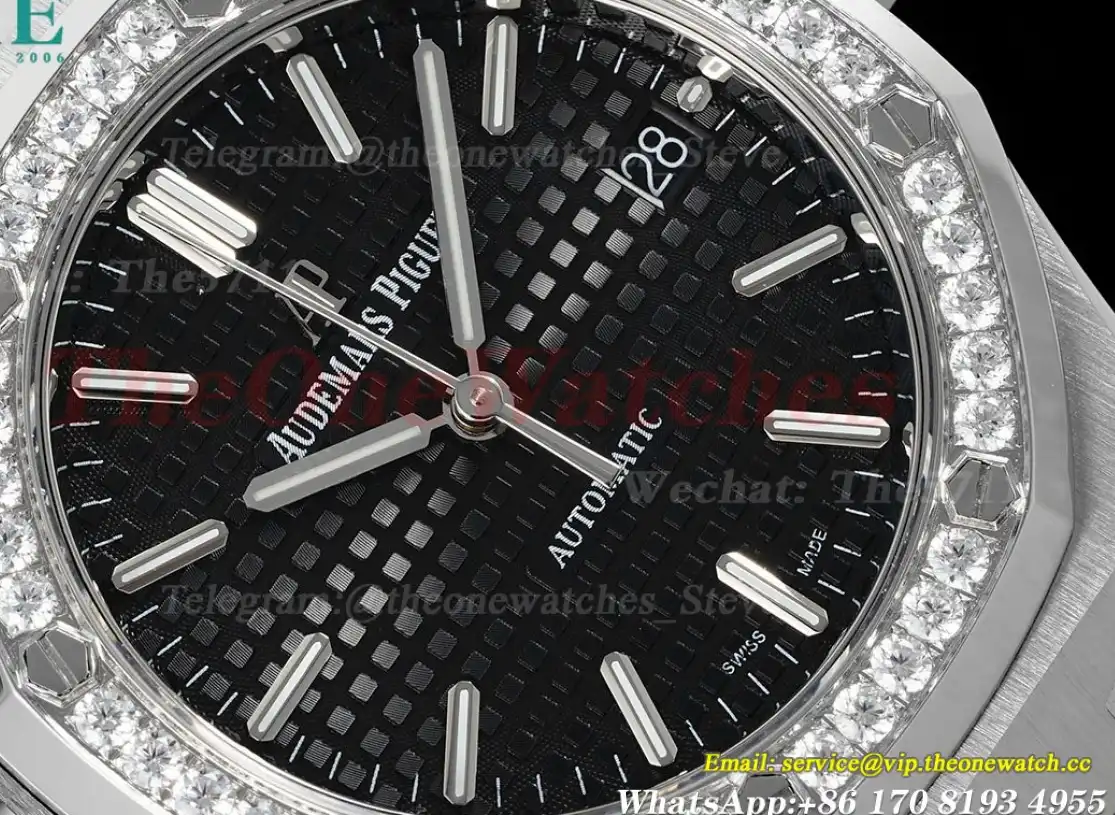 Royal Oak 15450 37mm Dia SS SS Black Dial APSF SA3120 Super Clone