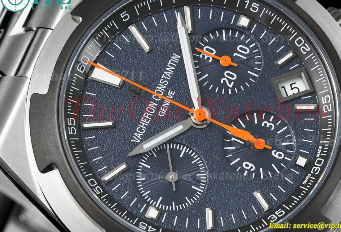 Overseas 5510V Chronograph SS SS Blue 8F  V2 A7750