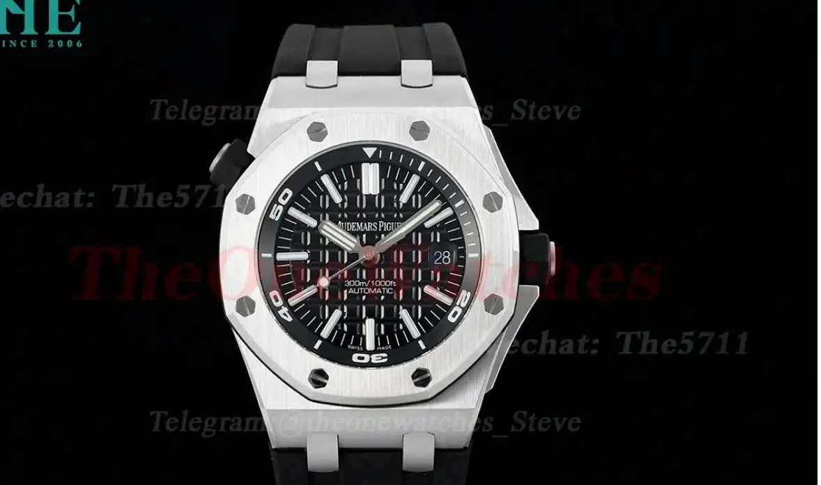 Royal Oak Offshore Diver 15710 42mm SS RU Black Stk APSF SA3120 Super Clone