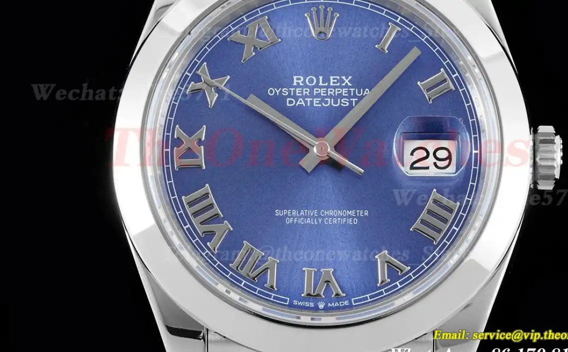 Datejust 126300 41mm Jubilee 904L SS SS Blue Rmn King VR3235