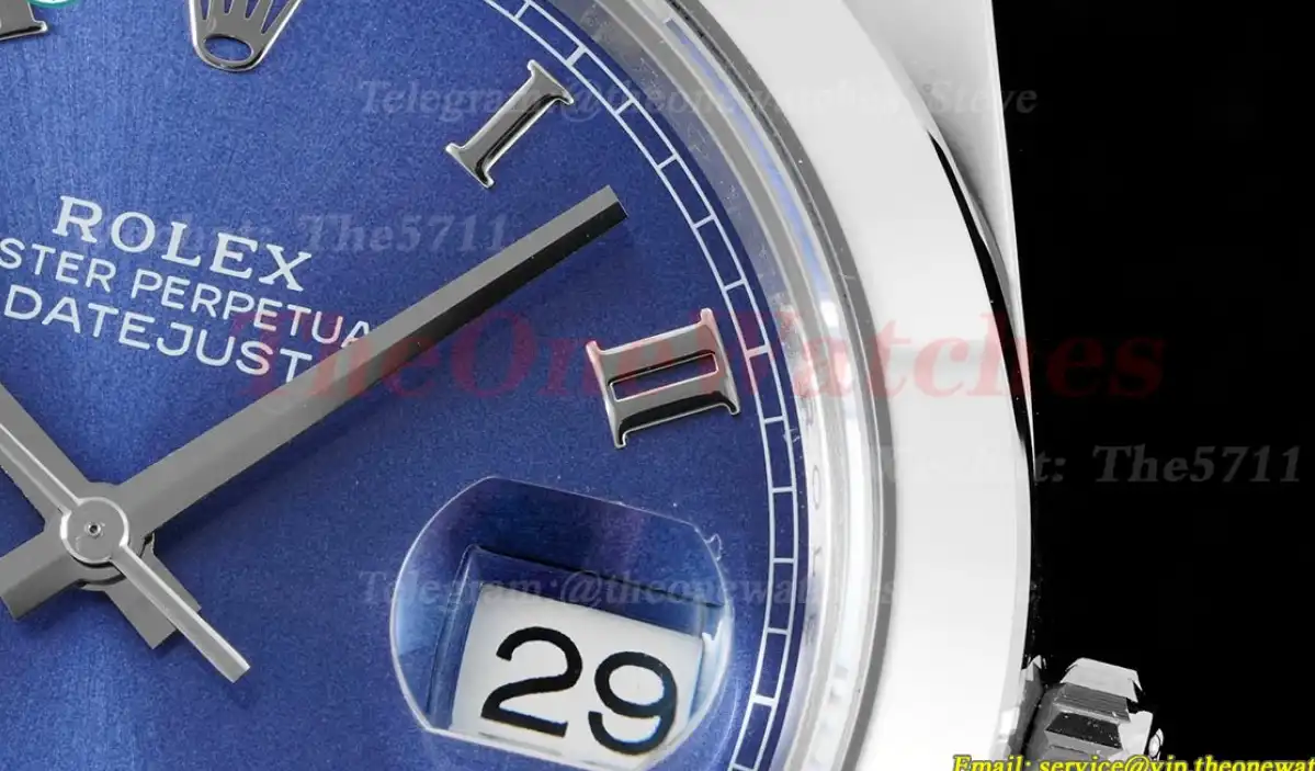 Datejust 126300 41mm Jubilee 904L SS SS Blue Rmn King VR3235