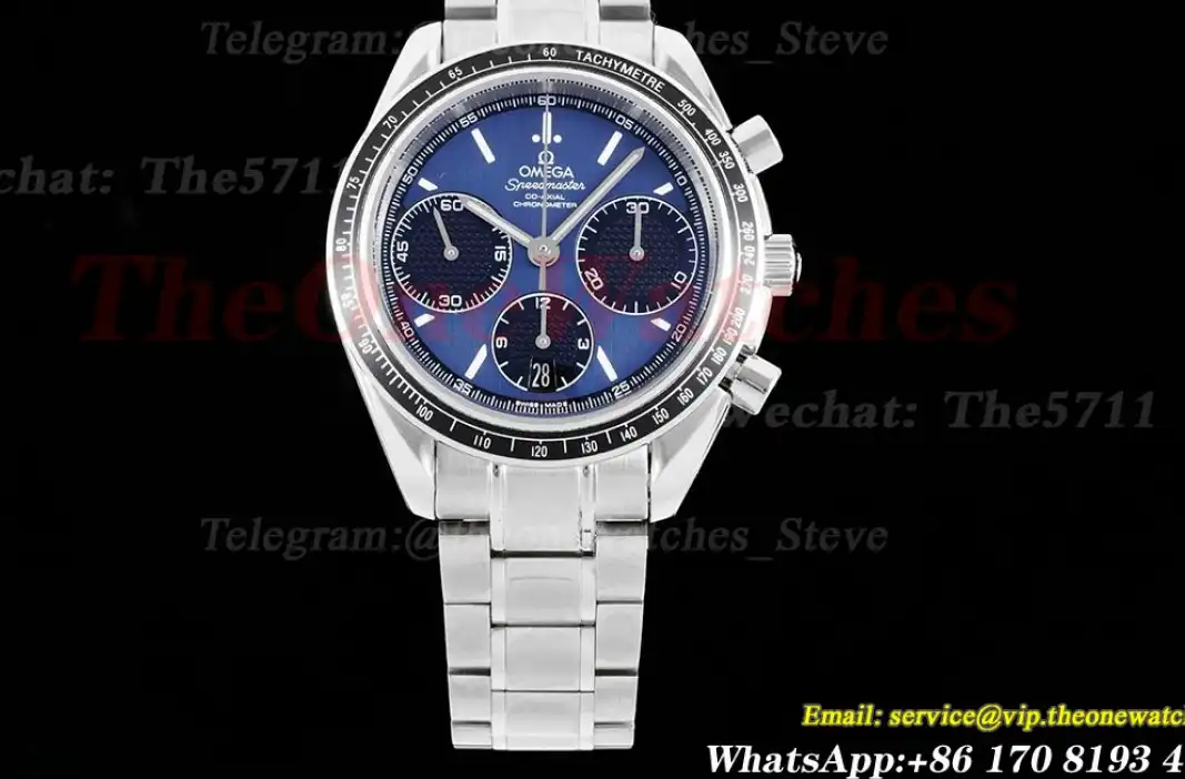 Speedmaster Racing Master 40mm SS SS Dark Blue Dial HKF A7750